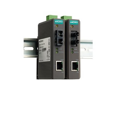 MOXA Ethernet-Medienkonverter 10/100Mbit/s, Halbduplex/Vollduplex, Multi Mode 40km 100Mbit/s, Anschluss: SC