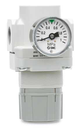 SMC G 3/8 Pneumatic Regulator - 0.05bar To 4bar, 7bar Max. Input