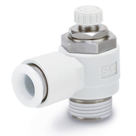 SMC AS1201F Series Threaded, Tube Flow Controller, M5 Inlet Port, M5 X 0.8mm Tube Inlet Port X M2 Outlet Port X 8mm