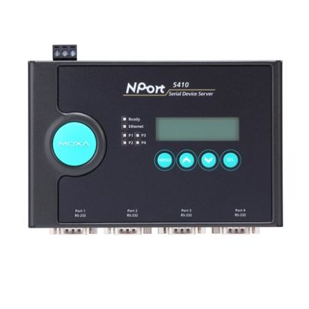 MOXA Geräteserver 4 Ethernet-Anschlüsse 4 Serielle Ports RS422, RS485 921.6kbit/s