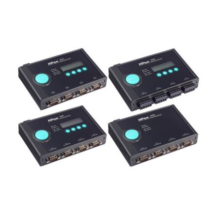 MOXA Geräteserver 4 Ethernet-Anschlüsse 4 Serielle Ports RS232, RS422, RS485 921.6kbit/s
