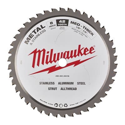 Milwaukee 锯片, 应用: 金属