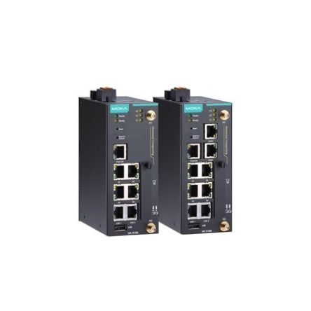 MOXA UC-5100 Industrie-PC 1 Adern, ARM Cortex, 8000 MB 1GHz IP30 Für Linux