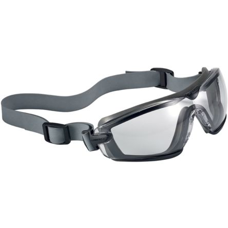 Bolle COBRA TPR Schutzbrille, Carbonglas, Klar Mit UV Schutz, Rahmen Aus PC/TPR Kratzfest