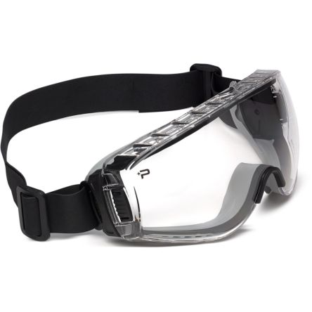Bolle PILOT Schutzbrille, Carbonglas, Klar Mit UV Schutz, Belüftet, Rahmen Aus TPR Kratzfest