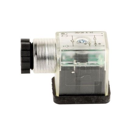 EMERSON – ASCO 22 DIN 43650, Female DIN 43650 Solenoid Connector, No, 24 V Voltage