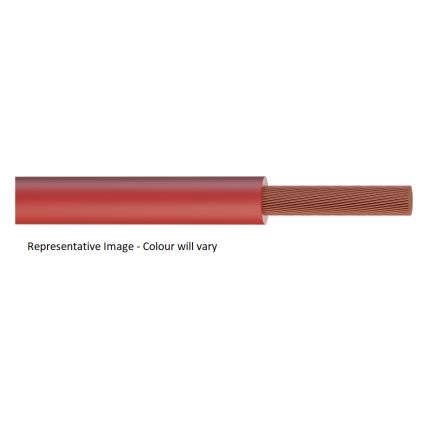 RS PRO 1 Core Electrical Cable, 1 Mm, 305m, Red Polyvinyl Chloride PVC Sheath, Tri-rated, 17 A, 600-1000 V