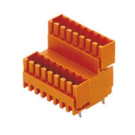 Weidmuller Conector De PCB Macho De 8 Vías En 2 Filas, Paso 3.5mm, Montaje En PCB