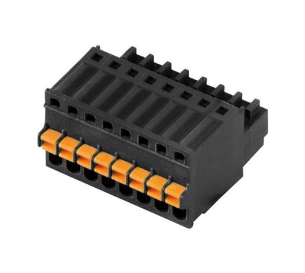 Weidmuller 2.5mm Pitch 6 Way Pluggable Terminal Block, Plug, PCB