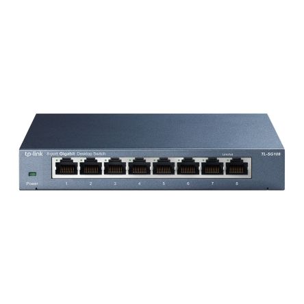TP-Link Ethernet-Switch 8-Port Unmanaged UK-Netzstecker