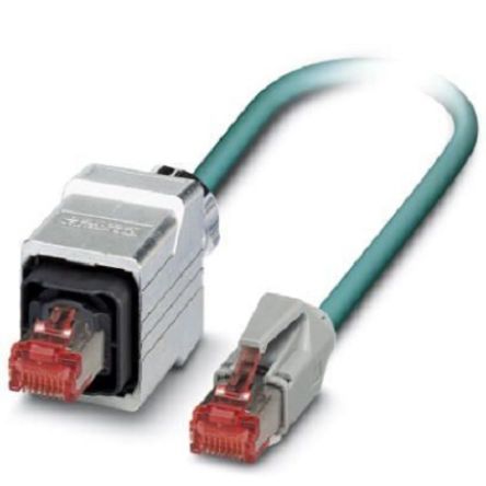 Phoenix Contact Ethernetkabel Cat.5e, 5m, Blau Patchkabel, A RJ45 Geschirmt Stecker, B RJ45