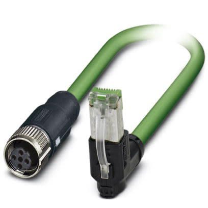 Phoenix Contact Cable Ethernet Cat5 Apantallado De Color Verde, Long. 5m
