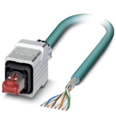 Phoenix Contact Ethernetkabel Cat.5, 5m, Blau Patchkabel, A RJ45 Geschirmt Stecker, B Offenes Ende