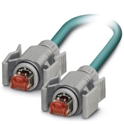 Phoenix Contact Câble Ethernet Catégorie 5 Blindé, Bleu, 1m Avec Connecteur