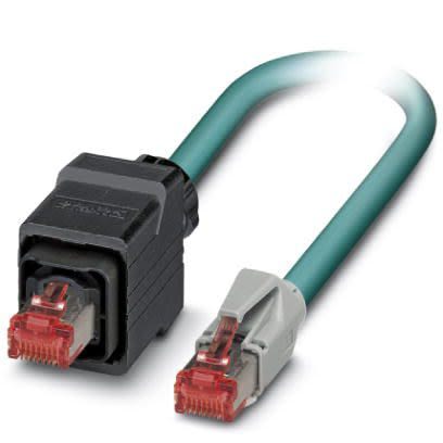 Phoenix Contact Ethernetkabel Cat.5, 5m, Blau Patchkabel, A RJ45 Geschirmt Stecker, B RJ45