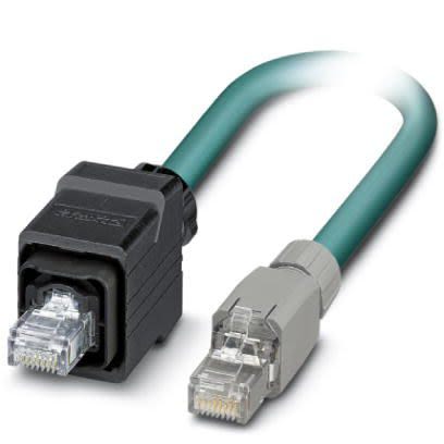 Phoenix Contact Câble Ethernet Catégorie 5 Blindé, Bleu, 2m Avec Connecteur
