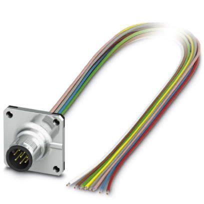 Phoenix Contact Male M12 To Sensor Actuator Cable, 500mm