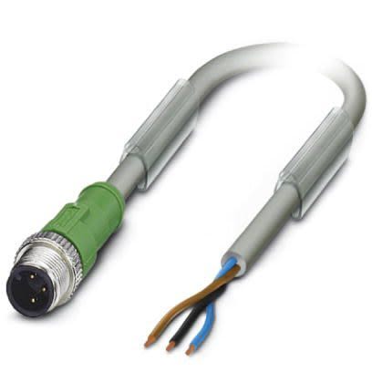 Phoenix Contact Cable De Conexión, Con. A M12 Macho, Long. 3m