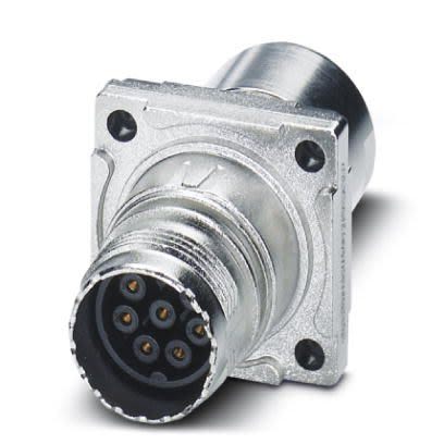 Phoenix Contact Circular Connector, 8 Contacts, Front Mount, M17 Connector, Socket