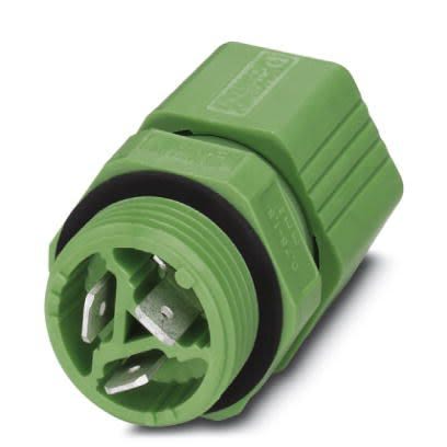 Phoenix Contact Circular Connector, 3 Contacts, Front Mount, M20 Connector, Plug, IP65, IP67, Q 1.5 Series