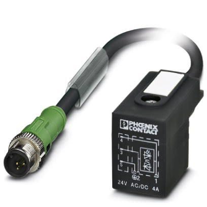 Phoenix Contact Cable De Conexión, Con. A M12 Macho, Con. B DIN 43650 Forma BI, Long. 3m