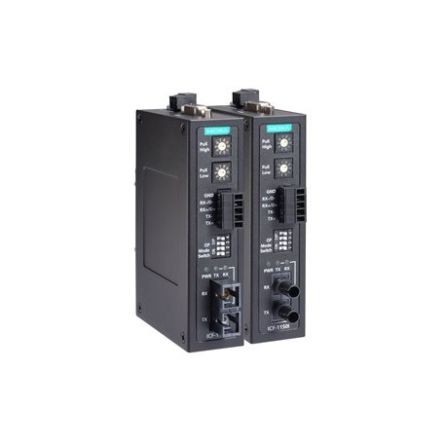 MOXA Ethernet-Medienkonverter 50Mbit/s, Vollduplex, Multi Mode 5km 921.6kbit/s, Anschluss: RS232, RS422, RS485