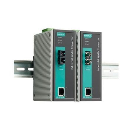 MOXA Convertisseur De Médias Ethernet Multi-mode 10/100T, RJ45 10/100Mbit/s