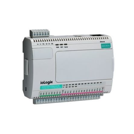 MOXA IoLogik E2200 Ethernet-Fernbedienung Für MX-AOPC UA Server Digital IN IoLogik Digital OUT, 4,53 X 3,11 X 1,80 Zoll