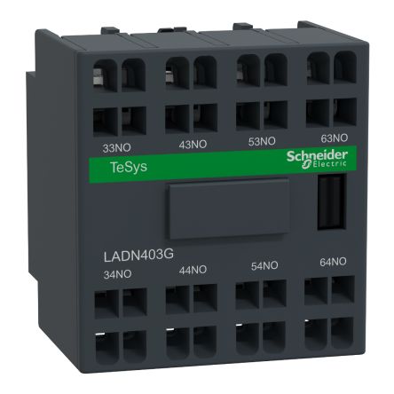 Schneider Electric LADN Hilfskontaktblock 4-polig TeSys, 4NO Frontmontage 10 A