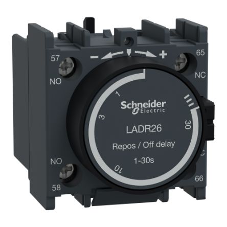 Schneider Electric LADN Hilfskontaktblock 2-polig TeSys, 1 Nr. + 1 Öffner Frontmontage 10 A