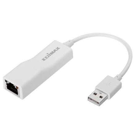 Edimax USB-Ethernet-Adapter Stecker USB 2.0 A USB A B RJ45 Buchse Anschluss 1