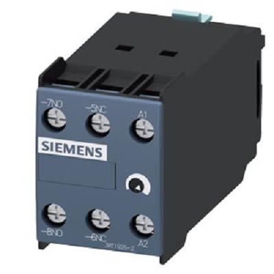Siemens 3RT19262 Hilfsschalterblock 2-polig SIRIUS, 1 Öffner, 1 Schließer DIN 3 A