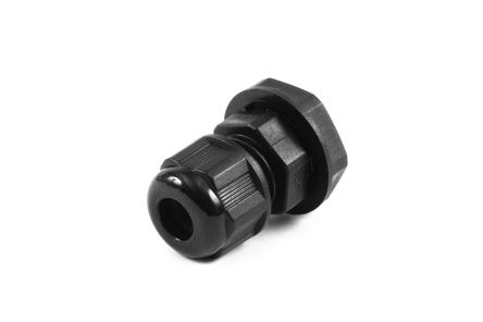Hammond 1427NCG Series Black Nylon Cable Gland, PG7 Thread, 3mm Min, 7mm Max, IP68