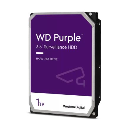 Western Digital WD Violett, 3,5 Zoll Intern Festplattenlaufwerk SATA III Industrieausführung, 1 TB, HDD