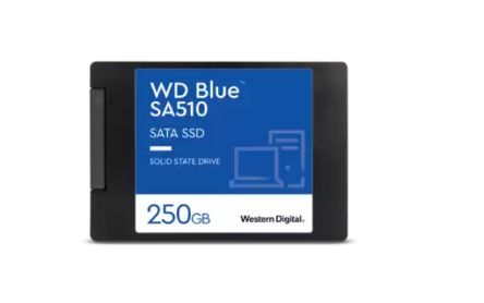 Western Digital WD BLUE 3D NAND SATA, 2,5 Zoll Intern Festplattenlaufwerk SATA III Industrieausführung, 250 GB, SSD