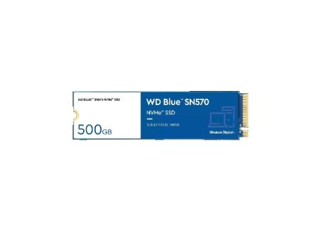 Western Digital WD BLUE NVMe SSD, M.2 2280 Intern Festplattenlaufwerk PCIe Gen3 Industrieausführung, TLC, 500 GB, SSD
