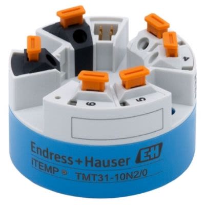Endress+Hauser 温度变送器, TMT31系列, PT100输入, 4-20mA输出, 44 mm直径