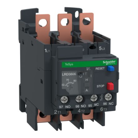 Schneider Electric Thermal Overload Relay 1 NO + 1 NC, TeSys