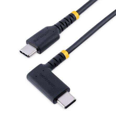 StarTech.com Cable USB 2.0, Con A. USB C Macho, Con B. USB C Macho, Long. 15cm, Color Negro