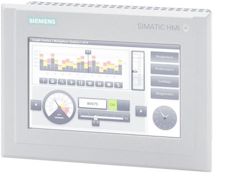 Siemens SIMATIC HMI-Anzeige Und Tastenfeld, 7 Zoll PROFINET TFT 800 X 480pixels 214 X 158 X 65 Mm
