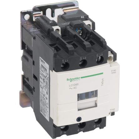 Schneider Electric LC1D Series Contactor, 3-Pole, 65 A, 1 NO + 1 NC