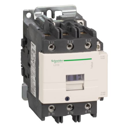Schneider Electric LC1D Series Contactor, 3-Pole, 95 A, 1 NO + 1 NC