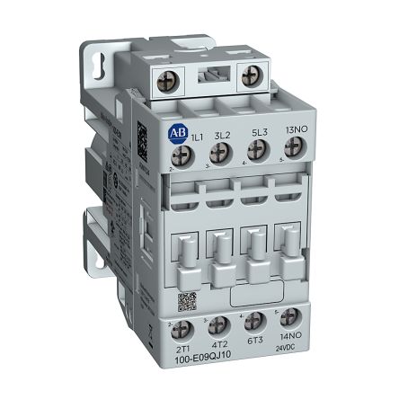 Rockwell Automation 100-E12 100-E Contactors Leistungsschütz / 24 V Dc Spule, 3 -polig 1 Öffner / 12 A, Umkehrend