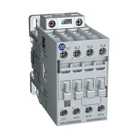 Rockwell Automation 100-E26EJ400 100-E Contactors Leistungsschütz / 24 → 60 V Ac Spule, 4 -polig 4 Schließer /
