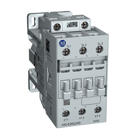 Rockwell Automation 100-E30QJ00 100-E Contactors Leistungsschütz / 24 V Dc Spule, 3 -polig 1 Öffner / 32 A, Direct