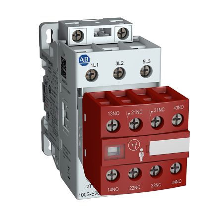 Rockwell Automation 100S-E Safety Contactors Series Contactor, 24 → 60 V Ac Coil, 3-Pole, 32 A, 4NC