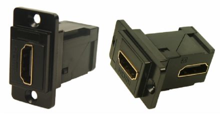 RS PRO Conector HDMI Pasante Hembra, Ángulo De 90°, 35.3 X 19 X 35.5 Mm