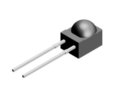 Vishay PIN-Fotodiode 950nm, THT Drahtanschluss-Gehäuse 2-Pin