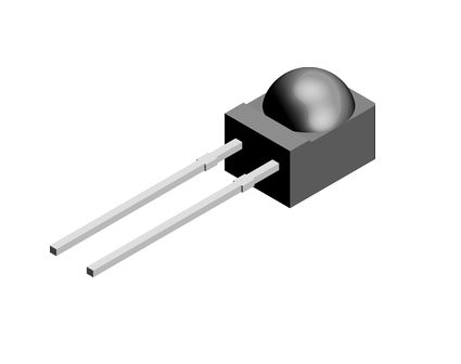Vishay PIN-Fotodiode 940nm, THT Drahtanschluss-Gehäuse 2-Pin
