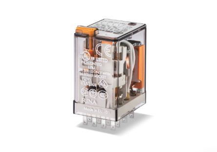 Finder Plug In Relay, 48V Ac Coil, 7A Switching Current